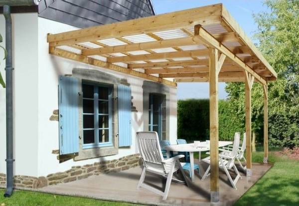 Weka Terrassenüberdachung 671 Größe 4 kdi Weka Terrassenüberdachung 671 Größe 4 kdi