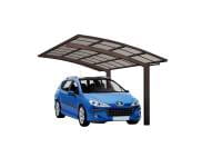 Ximax Aluminium Carport Portoforte Typ 60 Sonderbreite XL Mattbraun