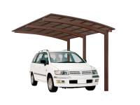 Ximax Aluminium Carport Portoforte Typ 110 Standard Mattbraun