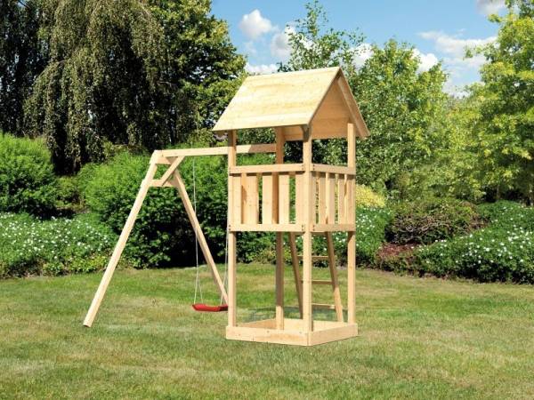 Akubi Spielturm Lotti mit Einzelschaukel Akubi Spielturm Lotti mit Einzelschaukel