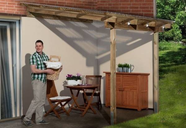 Weka Terrassenüberdachung 671 Größe 1 kdi Weka Terrassenüberdachung 671 Größe 1 kdi