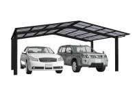 Ximax Aluminium Carport Linea Typ 60 M-Ausführung Schwarz