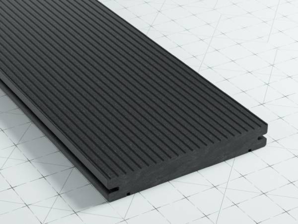 WPC Click Terrassendiele 3 Meter 19 x 138 mm Anthrazit WPC Click Terrassendiele 3 Meter 19 x 138 mm Anthrazit