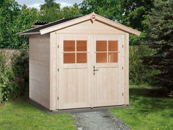 Weka Gartenhaus 224 Größe 2 mit Doppeltür natur Weka Gartenhaus 224 Größe 2 mit Doppeltür natur