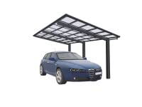 Ximax Aluminium Carport Linea Typ 110 Sonderbreite XS Schwarz