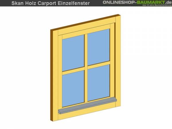 Skan Holz Einzelfenster für Carports, 66 x 82,5 cm Skan Holz Einzelfenster für Carports, 66 x 82,5 cm