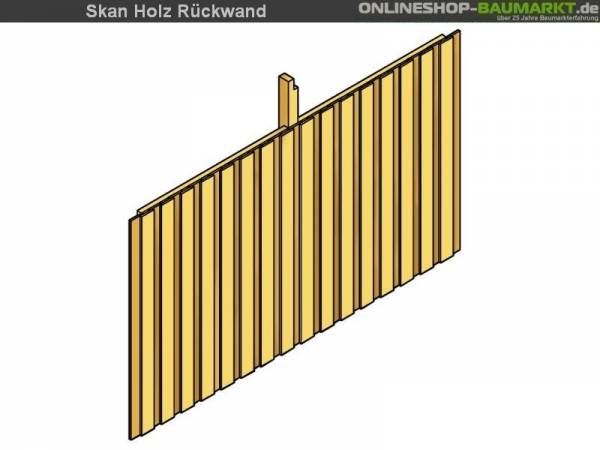 Skan Holz Rückwand für Carport 291 x 200 cm Deckelschalung Skan Holz Rückwand für Carport 291 x 200 cm Deckelschalung