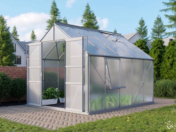 Vitavia Gewächshaus Meridian 2, 8300 HKP 6 mm Alu, mit Doppelschiebetür