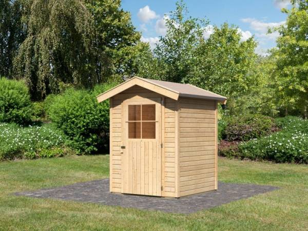 Karibu Gartenhaus Harburg 1 mit klassischer Tür Karibu Gartenhaus Harburg 1 mit klassischer Tür