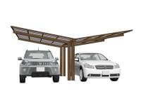 Ximax Aluminium Carport Portoforte Typ 60 Y-Ausführung Bronze