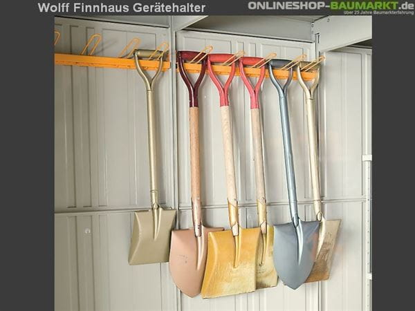 Wolff Finnhaus Gerätehalter Wand 20 für Metall-Gerätehaus Wolff Finnhaus Gerätehalter Wand 20 für Metall-Gerätehaus
