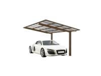 Ximax Aluminium Carport Linea Typ 80 Sonderlänge + Sonderbreite XL Bronze