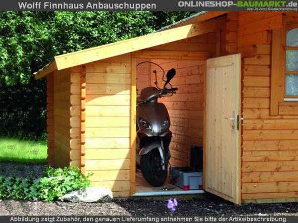 Wolff Finnhaus Anbauschuppen 28-A natur