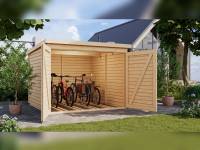 Karibu Fahrradgarage 4, natur 19 mm