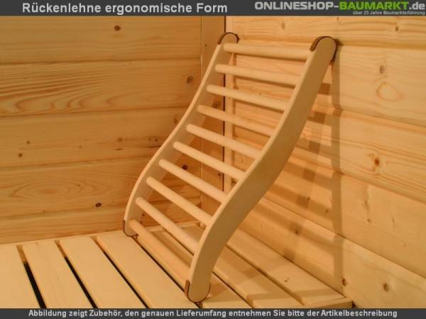 Karibu Sauna Rückenlehne Classic Karibu Sauna Rückenlehne Classic