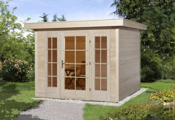 Weka Gartenhaus wekaLine 172 Größe 1 natur E-Glastür und 2 Fensterpaneele Weka Gartenhaus wekaLine 172 Größe 1 natur E-Glastür und 2 Fensterpaneele
