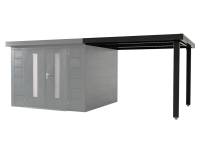 Wolff Finnhaus Metall-Anbaudach 3030, Anthrazit