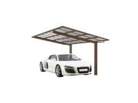 Ximax Aluminium Carport Portoforte Typ 60 Sonderlänge + Sonderbreite XS Bronze