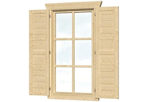 Skan Holz Fensterläden Einzelfenster hoch beidseitig Skan Holz Fensterläden Einzelfenster hoch beidseitig