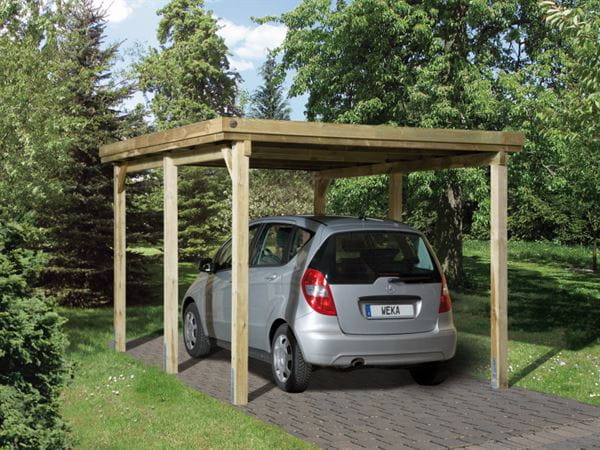 Weka Carport 617 Größe 1 ohne Dachplatten Weka Carport 617 Größe 1 ohne Dachplatten