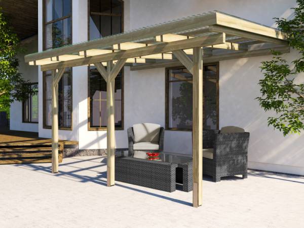 Weka Terrassenüberdachung 671 Größe 3 kdi Weka Terrassenüberdachung 671 Größe 3 kdi
