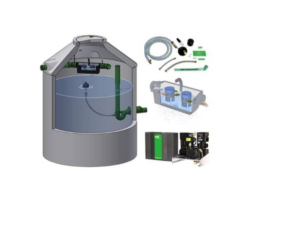 Mall Retentionszisterne Reto Family inkl. Haus-Paket Tano L, 7600 Liter