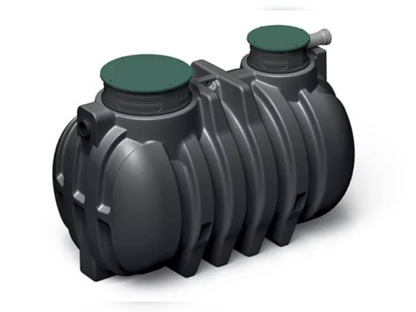 Waterform Regenwasser-Zisterne Unground 3000 Liter schwarz mit Tankabdeckung und Korbfilter