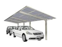 Ximax Aluminium Carport Linea Typ 60 Tandem Edelstahl-Look