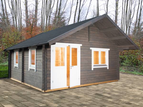 Wolff Finnhaus Freizeithaus Lappland 70-B XL mit Schlafboden Wolff Finnhaus Freizeithaus Lappland 70-B XL mit Schlafboden