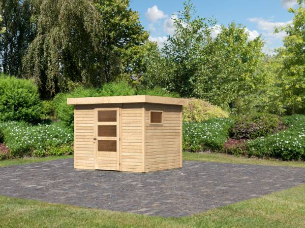 Karibu Woodfeeling Gartenhaus Oburg 4 natur 19 mm Karibu Woodfeeling Gartenhaus Oburg 4 natur 19 mm