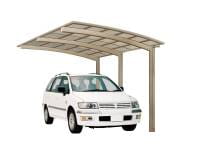 Ximax Aluminium Carport Portoforte Typ 110 Standard Edelstahl-Look