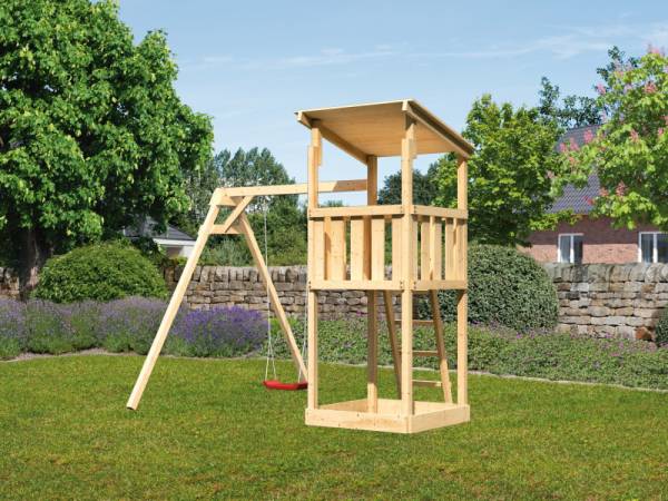 Akubi Spielturm Anna + Einzelschaukel Akubi Spielturm Anna + Einzelschaukel