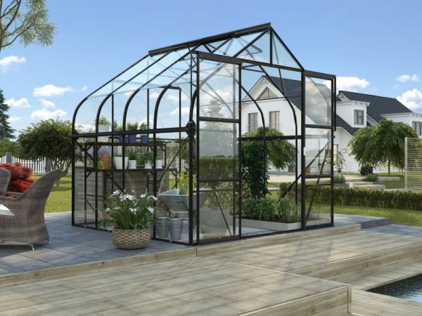 Vitavia Gewächshaus Diana 6700 ESG 3mm in schwarz