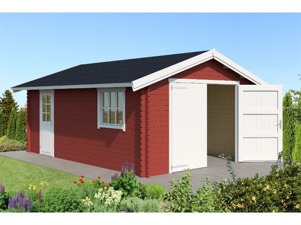 Outdoor Garage Yarik 540 schwedenrot
