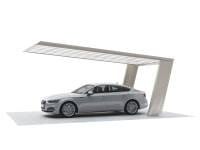 Ximax Aluminium Carport My-Port 7 Typ 3259 Typ 60 Standard Edelstahl-Look