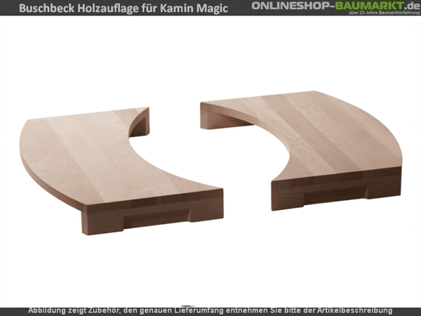 Buschbeck Holzauflage 2er-Set für Grillkamin Magic Buschbeck Holzauflage 2er-Set für Grillkamin Magic