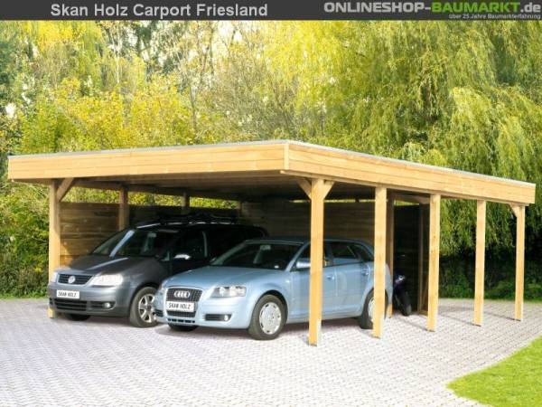Skan Holz Carport Friesland 557 x 555 cm Skan Holz Carport Friesland 557 x 555 cm