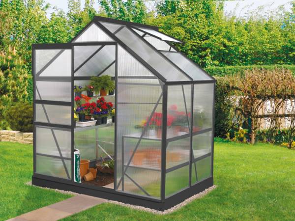 Vitavia Gewächshaus Venus 2500 HKP 6 mm Anthrazit Vitavia Gewächshaus Venus 2500 HKP 6 mm Anthrazit