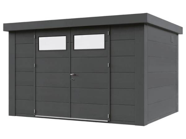 Wolff Finnhaus Metall-Gerätehaus Eleganto 2721 Granitgrau inkl. Dachrinne und Fallrohr Wolff Finnhaus Metall-Gerätehaus Eleganto 2721 Granitgrau inkl. Dachrinne und Fallrohr