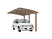 Ximax Aluminium Carport Portoforte Typ 110 Sonderlänge + Sonderbreite XL Bronze