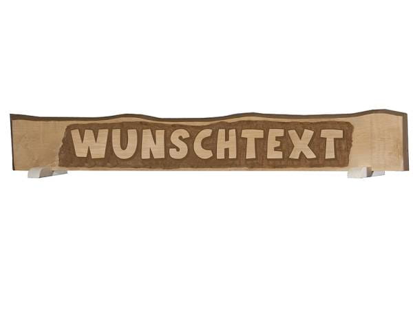 Weka Massivholzschild mit individuellem Text, bis zu 12 Buchstaben