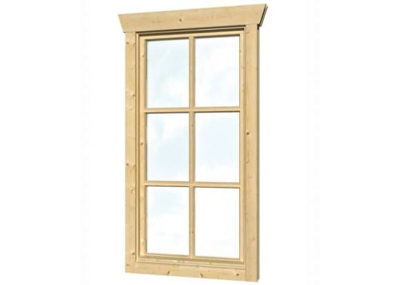 Skan Holz Einzelfenster 45 mm hoch, Anschlag links