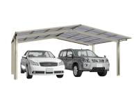 Ximax Aluminium Carport Linea Typ 60 M-Ausführung Edelstahl-Look