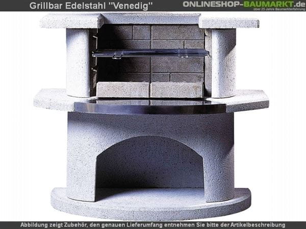 Buschbeck Gartengrillbar Venedig mit Edelstahl Buschbeck Gartengrillbar Venedig mit Edelstahl