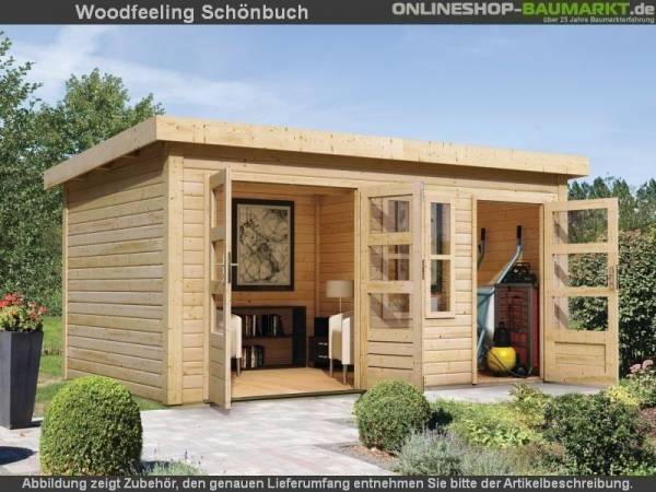 Karibu Woodfeeling Gartenhaus Schönbuch 2 38 mm 2-Raum-Haus Karibu Woodfeeling Gartenhaus Schönbuch 2 38 mm 2-Raum-Haus
