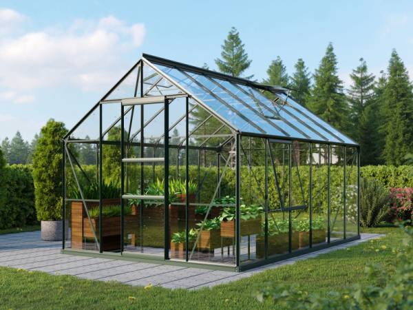 Vitavia Gewächshaus Meridian 1, 9900 ESG 3mm , smaragd
