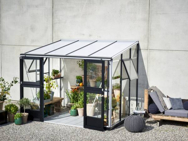 Juliana Gewächshaus Veranda 6.6 Aluminium, 3mm Sicherheitsglas Juliana Gewächshaus Veranda 6.6 Aluminium, 3mm Sicherheitsglas