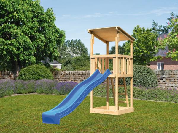 Akubi Spielturm Anna + Rutsche blau Akubi Spielturm Anna + Rutsche blau