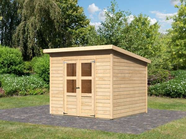Karibu Gerätehaus Merseburg 6 natur 14 mm Karibu Gerätehaus Merseburg 6 natur 14 mm