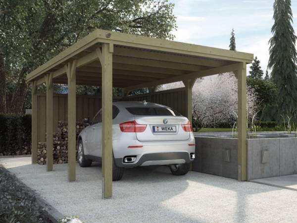 Weka Carport 617 Größe 2 ohne Dachplatten Weka Carport 617 Größe 2 ohne Dachplatten